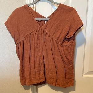 Esby Linen Poe Top
